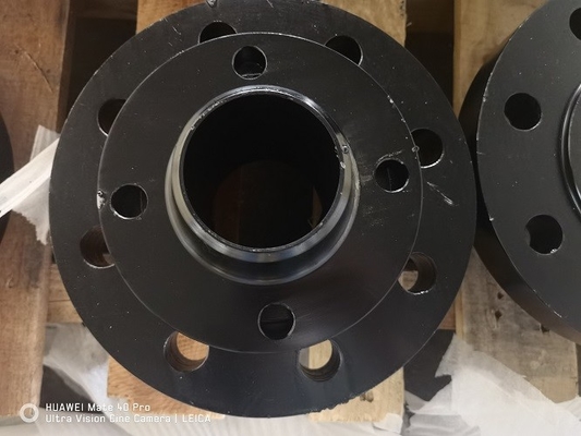 Wn 150lbs roscó la pintura del negro del reborde Dn200 Asme A105n del tubo
