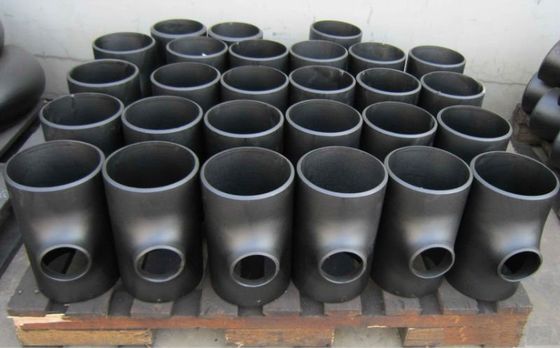 CS SS 14&quot; 16&quot; 18&quot; aceite negro inconsútil soldado con autógena extremo de la prueba del moho de la camiseta de la instalación de tuberías