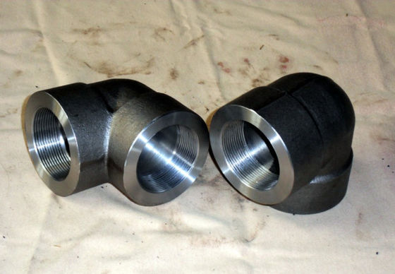 ASME B16.11 forjó la camiseta apropiada del codo del interruptor de las colocaciones ASTM A105N que juntaba 3000lbs