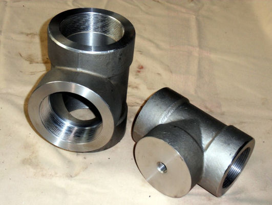ASME B16.11 forjó la camiseta apropiada del codo del interruptor de las colocaciones ASTM A105N que juntaba 3000lbs