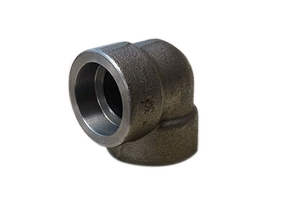 Codo apropiado forjado Asme B16.11 3000# 6000# 9000# del zócalo de 90 grados