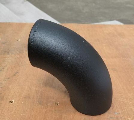 El extremo de ASME B16.9 soldó con autógena el codo de acero del negro de las instalaciones de tuberías SCH10 SCH20 STD SCH40 SCH80