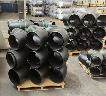 El extremo de ASME B16.9 soldó con autógena el codo de acero del negro de las instalaciones de tuberías SCH10 SCH20 STD SCH40 SCH80