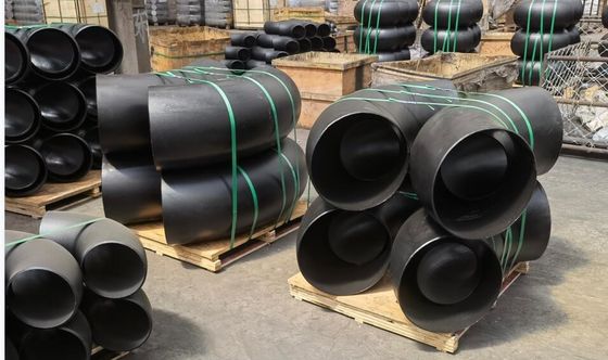 El extremo de ASME B16.9 soldó con autógena el codo de acero del negro de las instalaciones de tuberías SCH10 SCH20 STD SCH40 SCH80