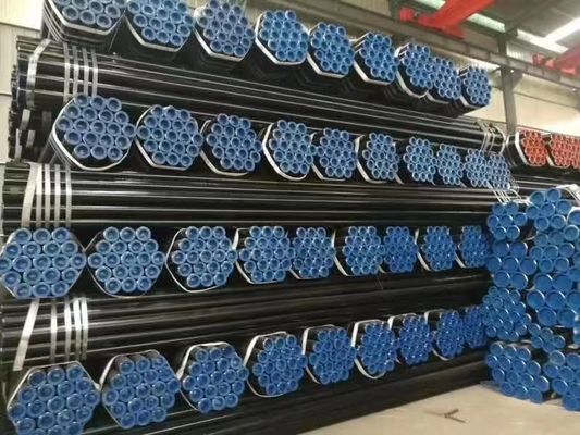 Acero de carbono ASTM inconsútil A106 ASME B36.1 SCH40 SCH80 que pinta las tuberías de acero negras