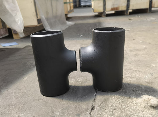 NEGRO DE LA CAMISETA DE LA TUBERÍA DE ACERO DEL CARBONO DEL ANSI B16.9 ASTM A234WPB