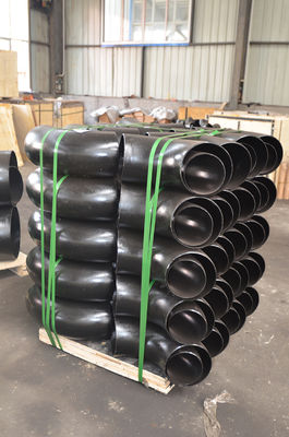 26&quot; a 110&quot; codo negro corto Sch40 Sch80 del codo de las instalaciones de tuberías de la soldadura de extremo 90Deg
